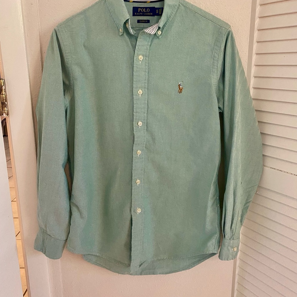 Ralph Lauren Men's Light Green Casual Shirt